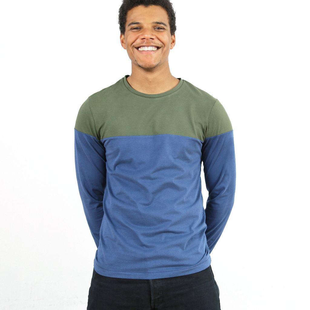 Papierschnittmuster Männer Langarmshirt Herr Levi S-XXL